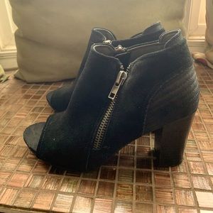 White Mountain open toe booties